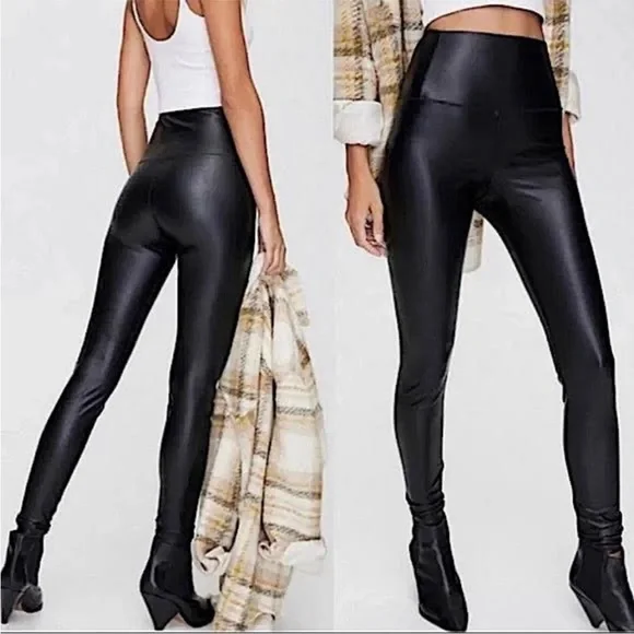 Wilfred Free black faux leather leggings, size S - Picture 2 of 5